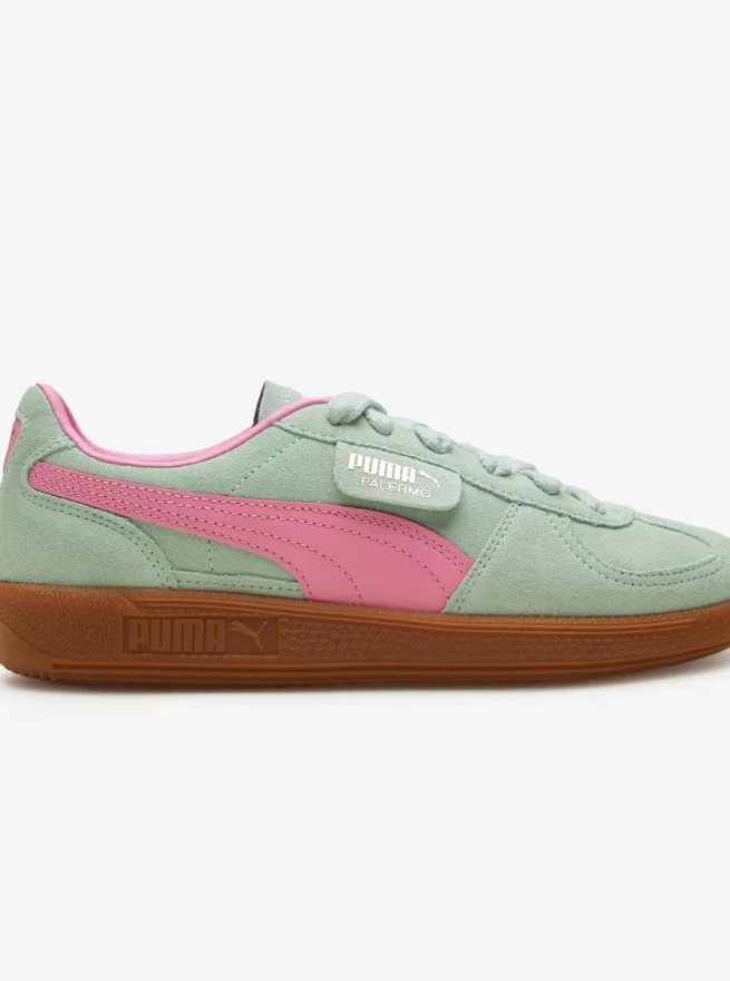 Puma Palermo Kadın Yeşil/Pembe Sneaker